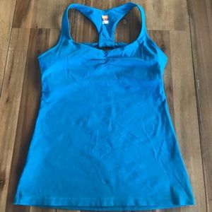 Lucy workout tank in turquoise Size l